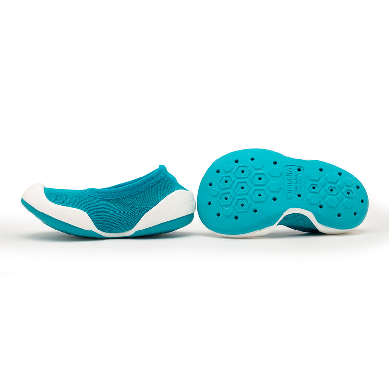 Komuello Baby Shoes - Flat - Teal Solid