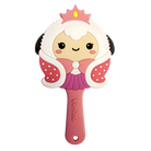 Pink hairbrush with a cartoon sheep princess.