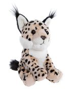 Plush toy leopards on a white background