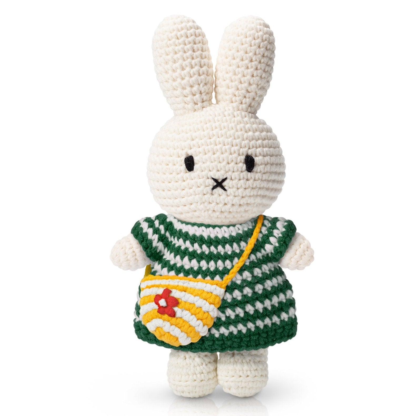 Miffy and her striped bag by Just Dutch - Green Stripe – JINI MINI