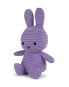Purple plush bunny toy on a white background