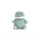 Plush frog toy on a white background