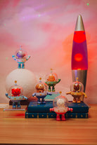 In space smoko blind box with pink sky backgroumd