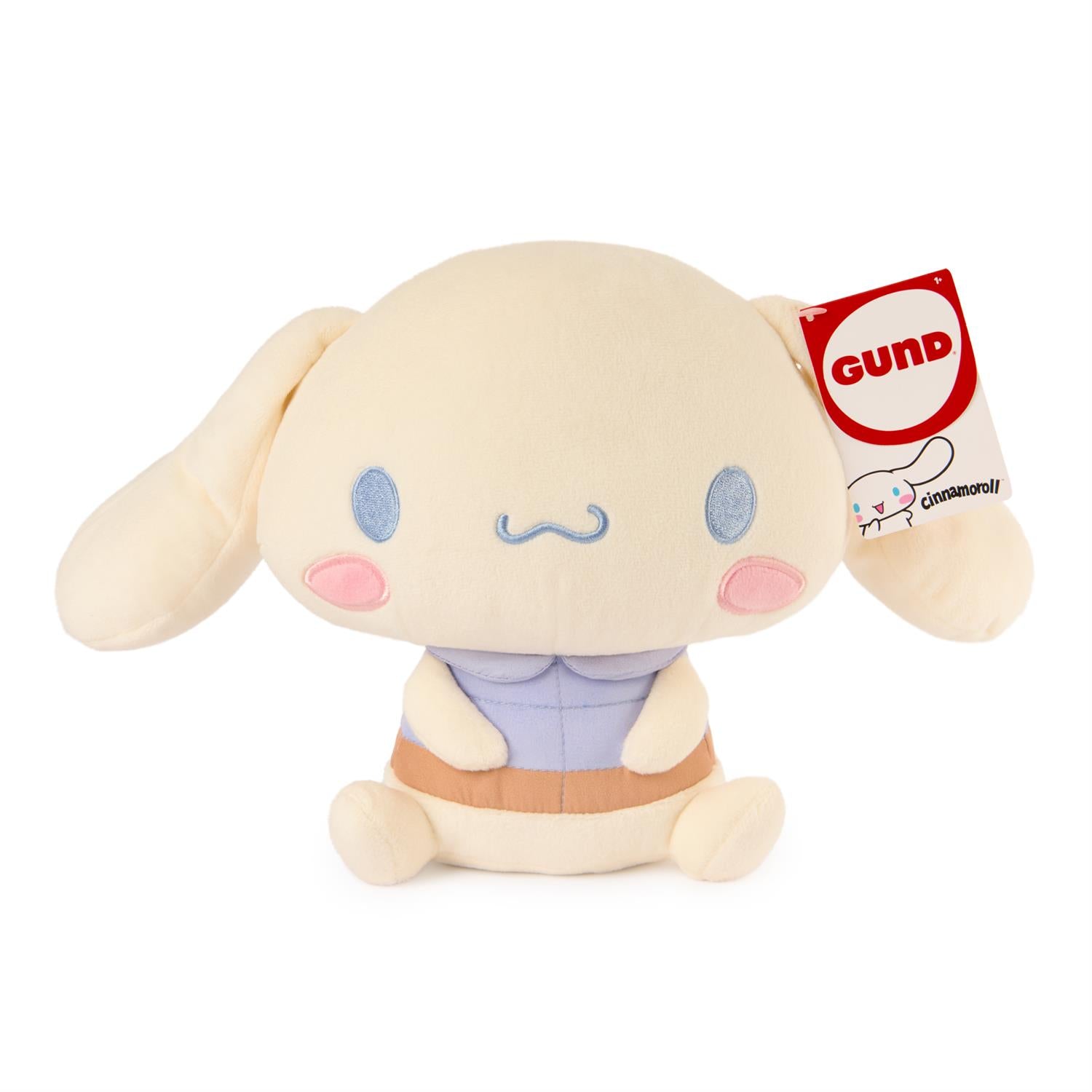 Plush toy with a GUND tag on a white background