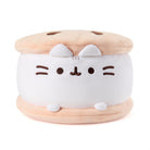 Cute cat-shaped container with a wooden top on a white background