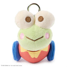 Plush keychain shaped like a cartoon character with a white background