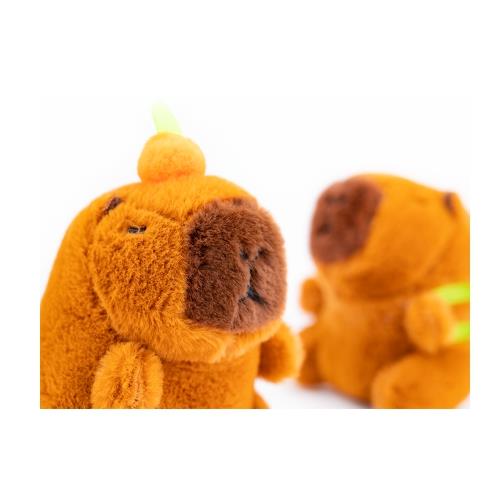 CAPYBARA PLUSH KEYCHAIN- Orange – JINI MINI