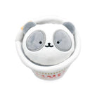 Panda plush in a basket.