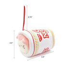 Plush ramen cup with a character inside.