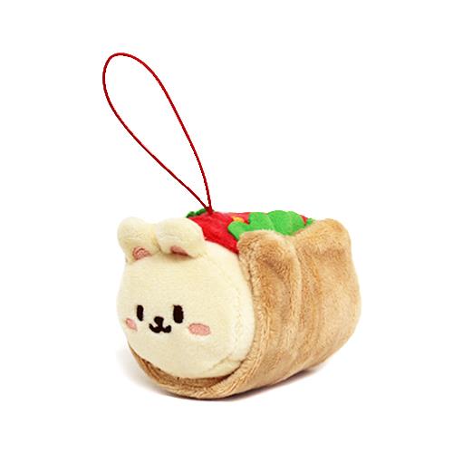Plush bunny taco charm.
