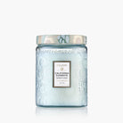 Voluspa candle jar labeled 'California Summers' on a white background