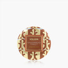Voluspa Gingerbread Chalet candle packaging on a white background