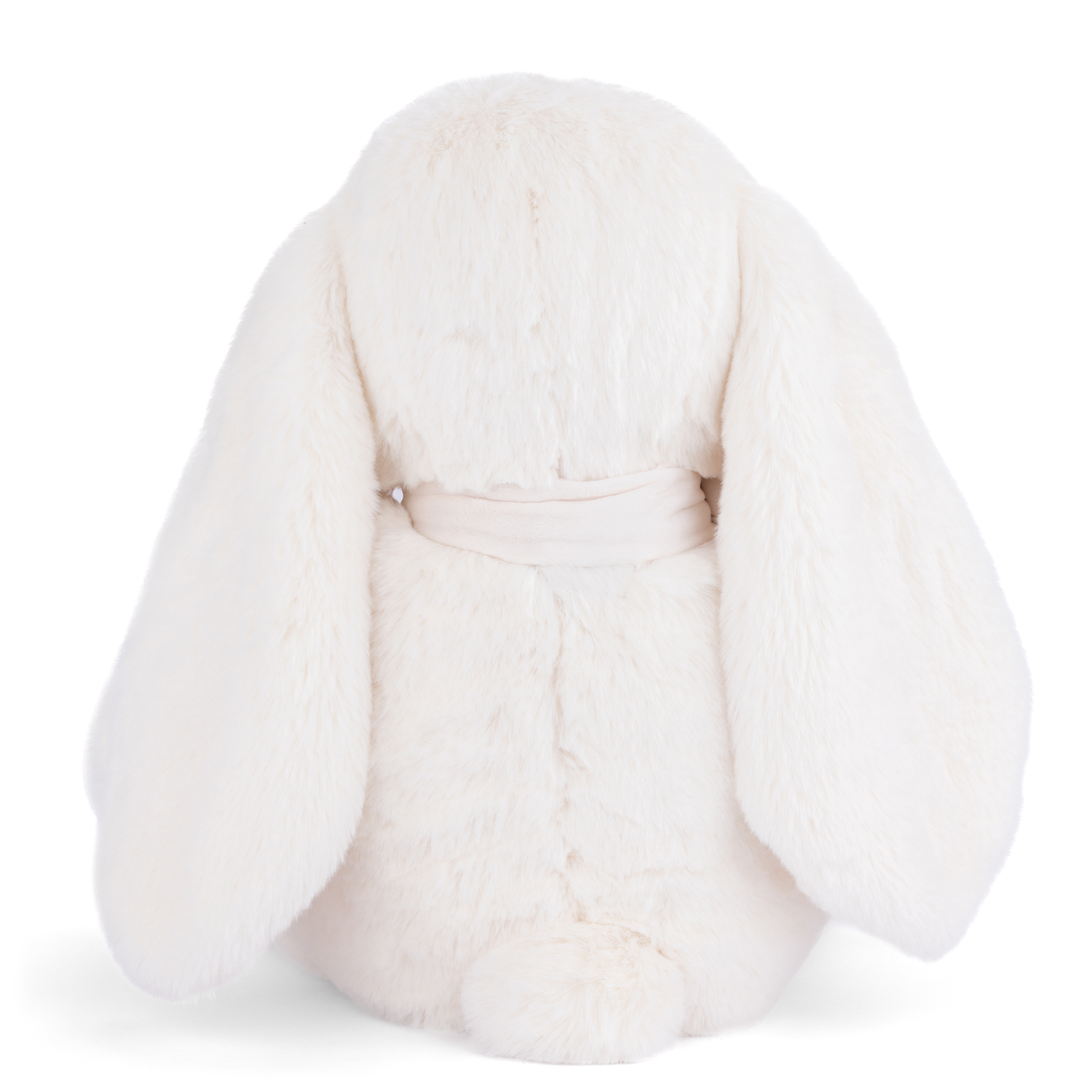 White fur coat on a white background
