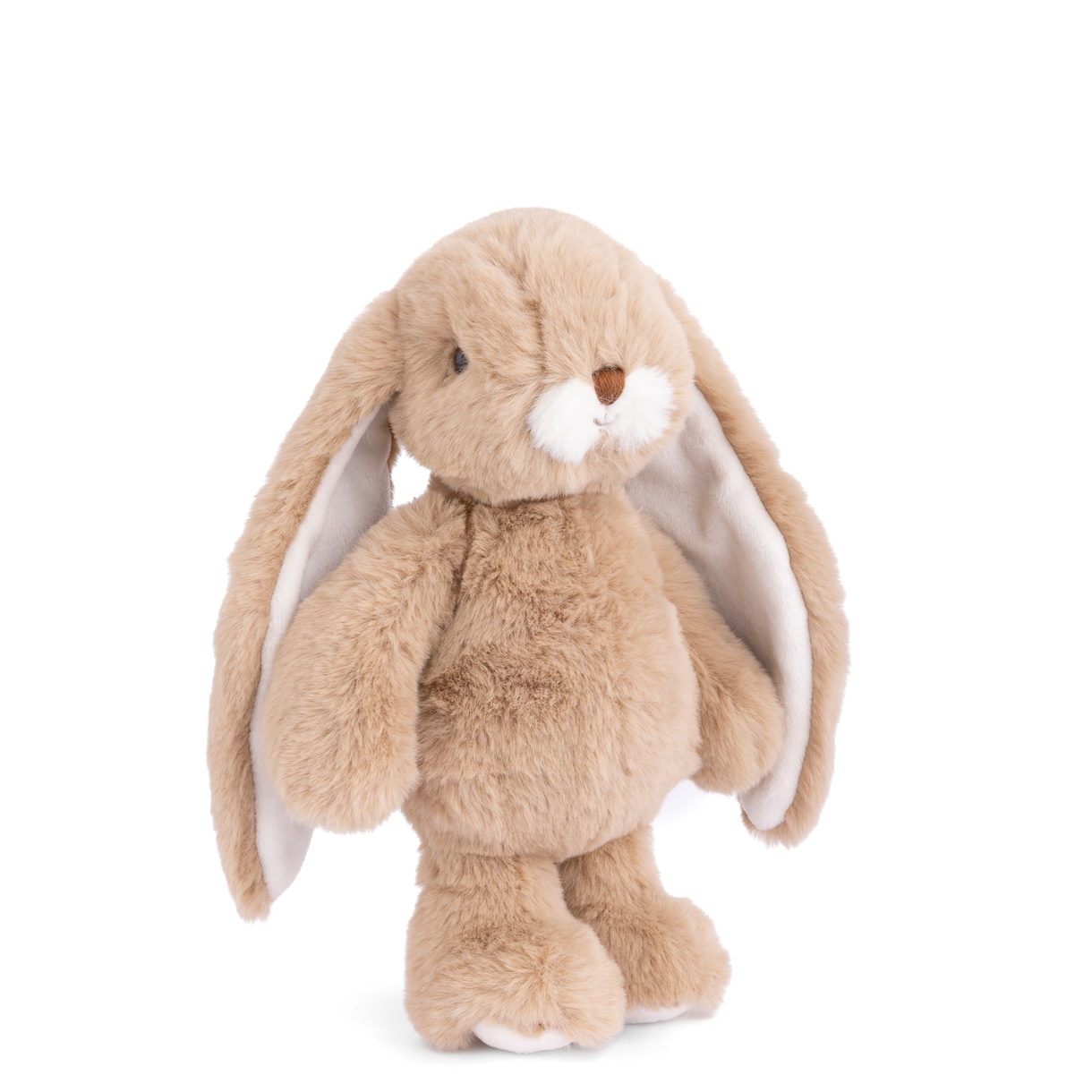 Plush toy rabbit on a white background