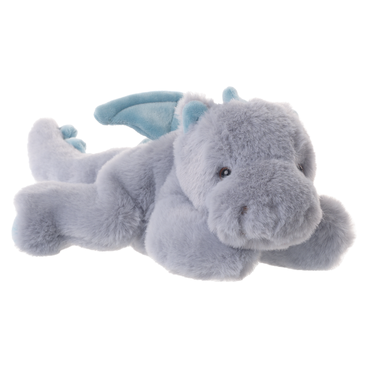 Plush dragon toy on a white background