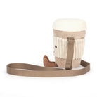 Children's toy with a strap on a white background