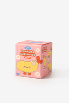 Pink packaging of Tempura Shrimpies on a white background