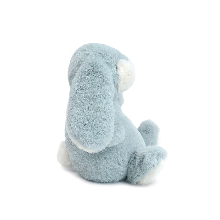 Blue plush toy on a white background
