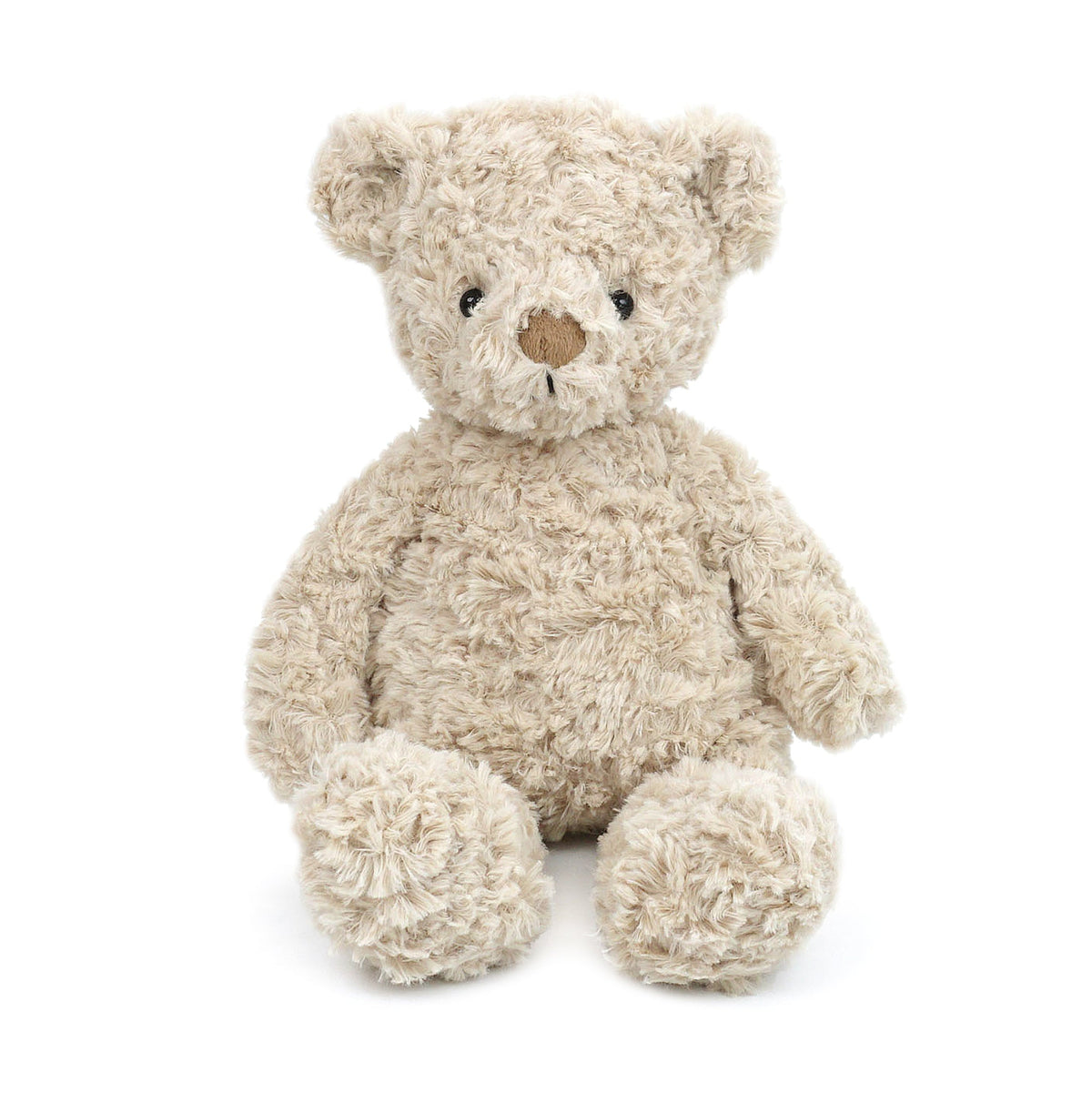 Stuffed teddy bear on a white background