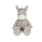 Plush donkey toy on a white background