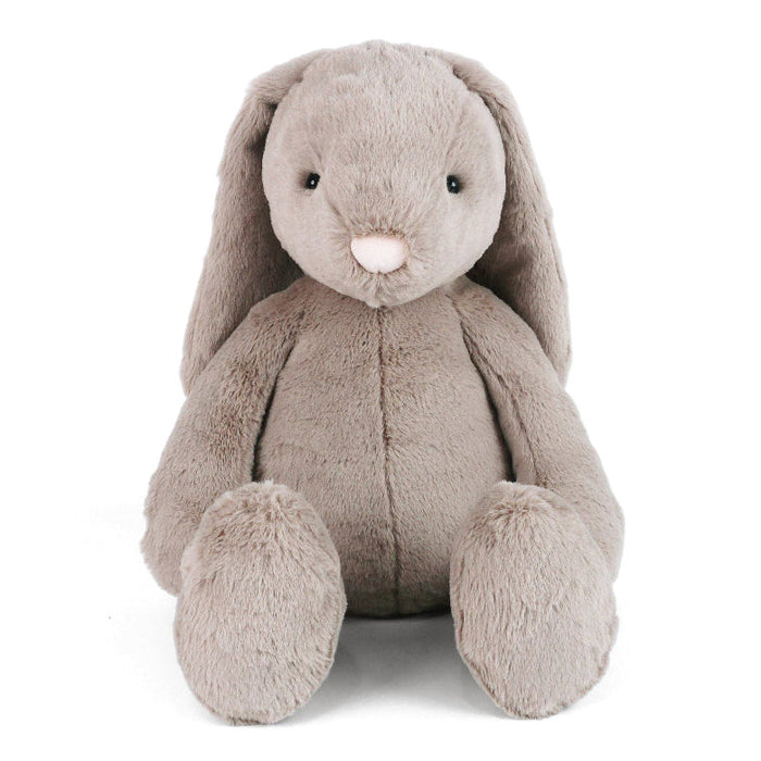 Plush toy rabbit on a white background