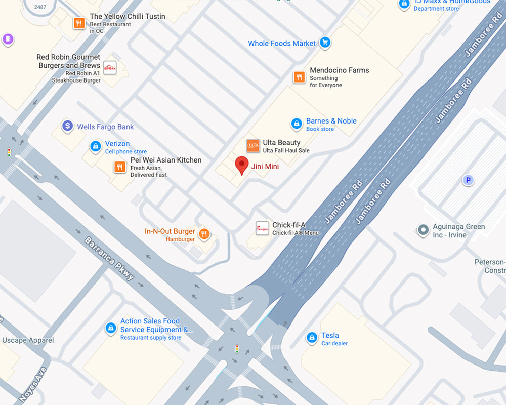 Map of a location with a red marker at 2871 Park Ave, Tustin, CA.