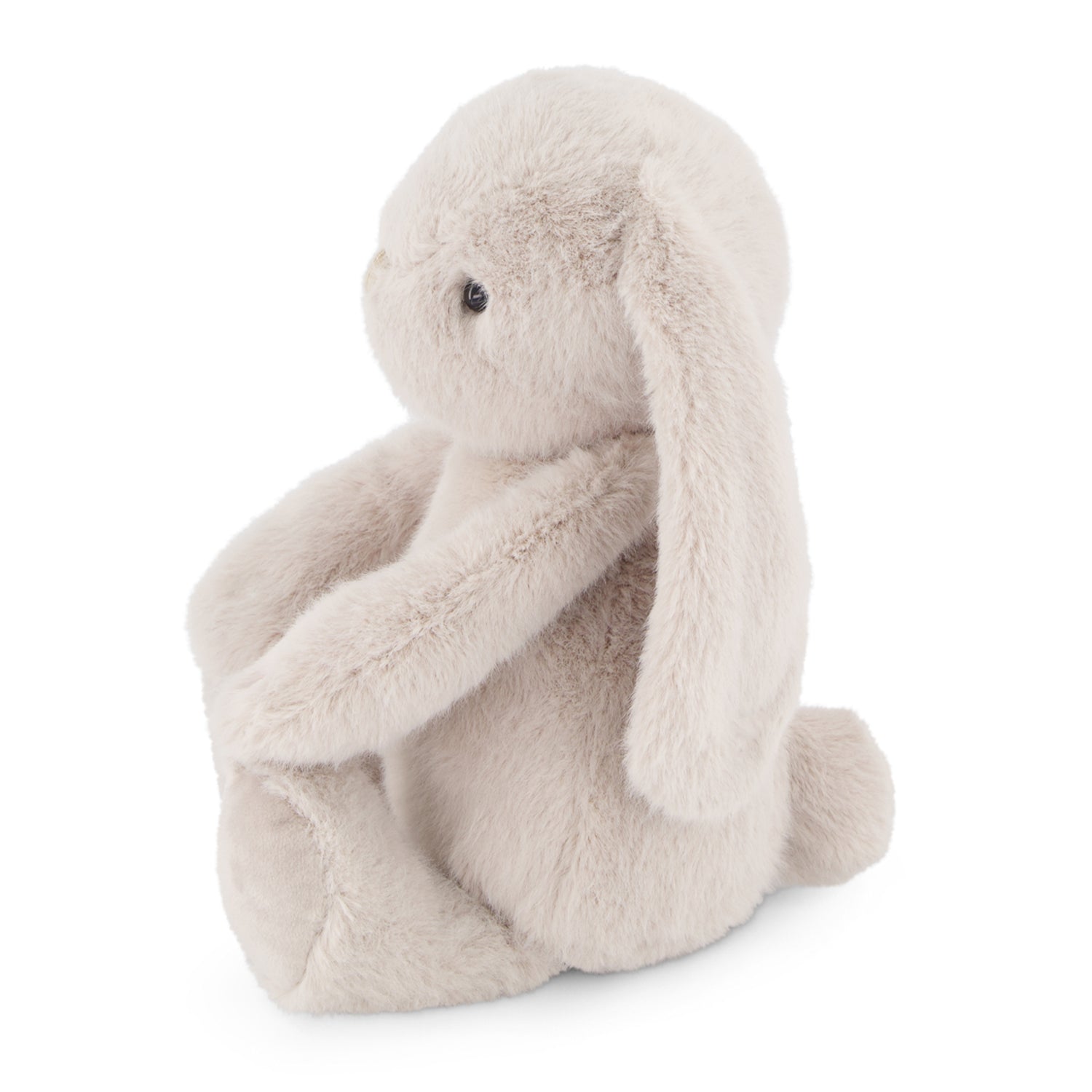 Plush bunny toy on a white background