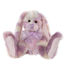 Plush bunny toy with a bow tie on a white background