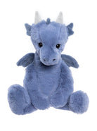 Plush dragon toy on a white background