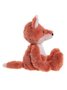 Plush fox toy on a white background