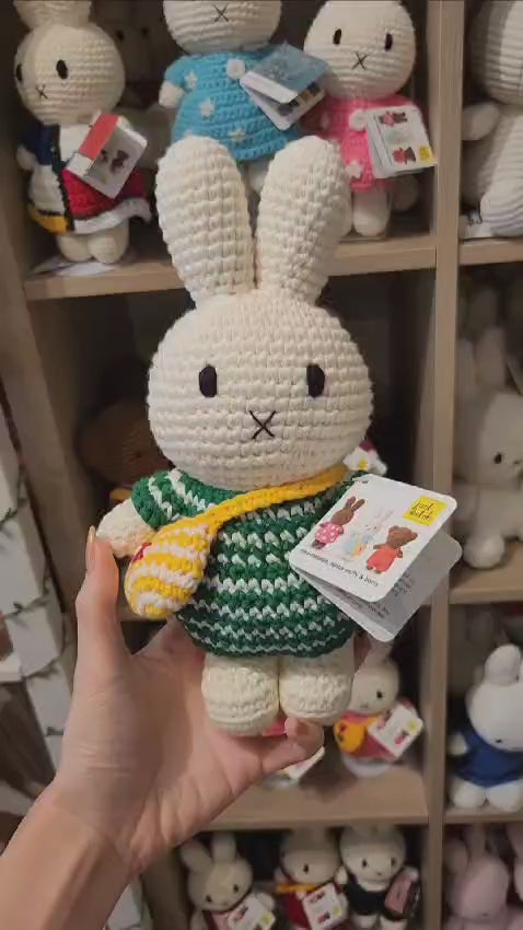 ◆ miffy Miffy and her striped bag by Just Dutch - Green Stripe – JINI MINI