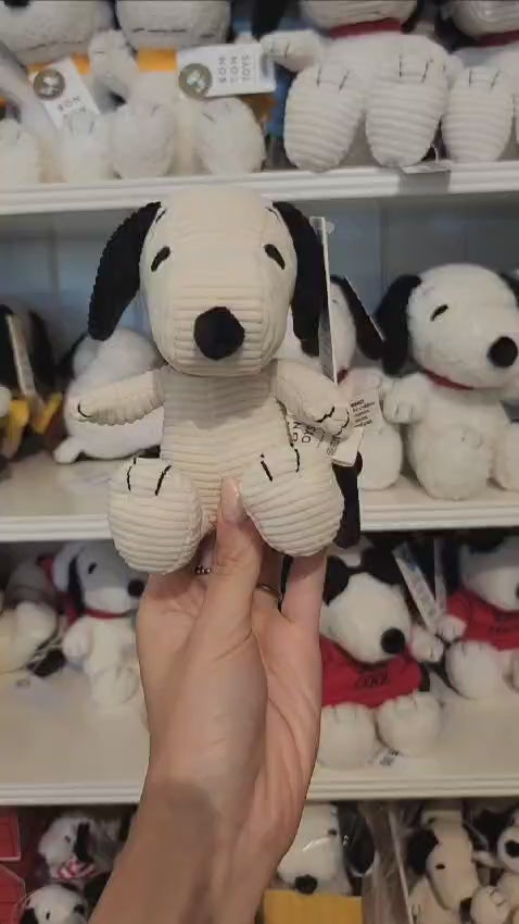 Plush PEANUTS Snoopy Sitting Cream Corduroy 5
