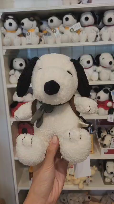 Plush PEANUTS SNOOPY with Woodstock in Backpack 8