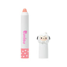 Open lip gloss stick with a cartoon sheep cap.
