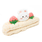 White bunny and strawberry headband.