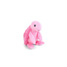 Pink plush toy on a white background