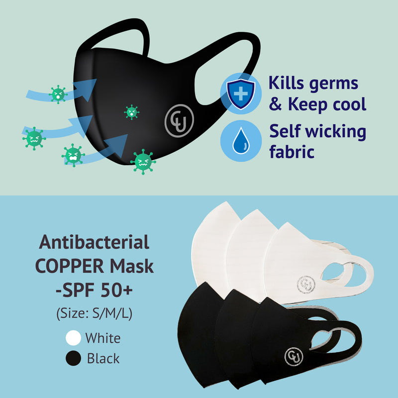 Antibacterial COPPER Mask-SPF 50+