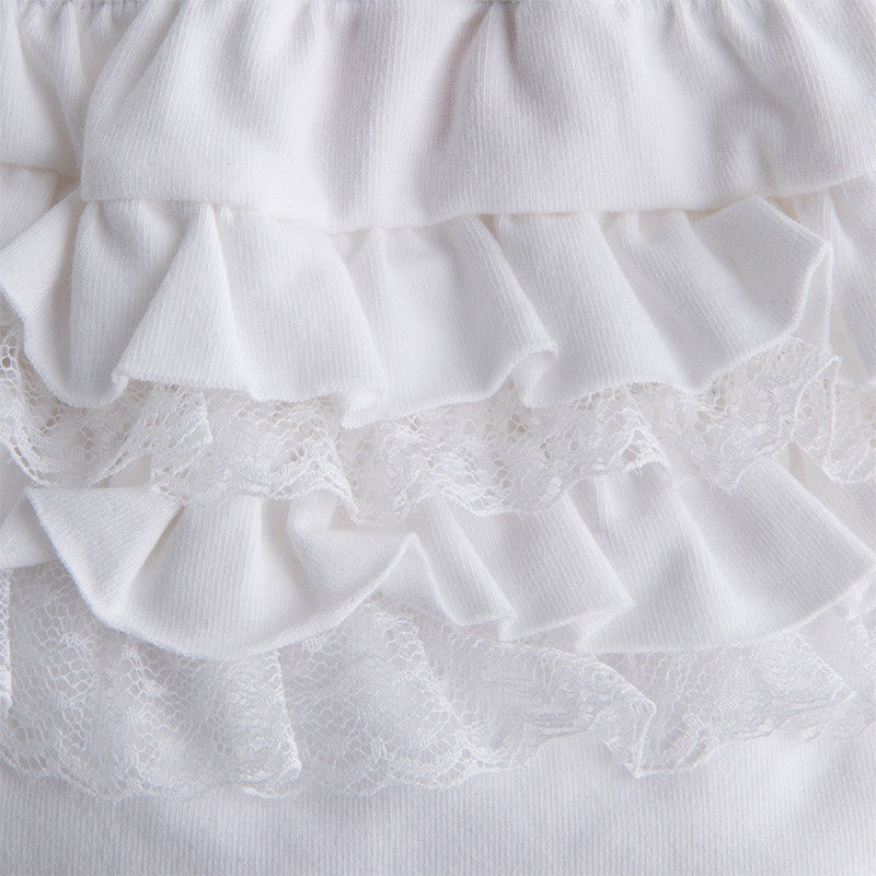 Knickers with Frills - White