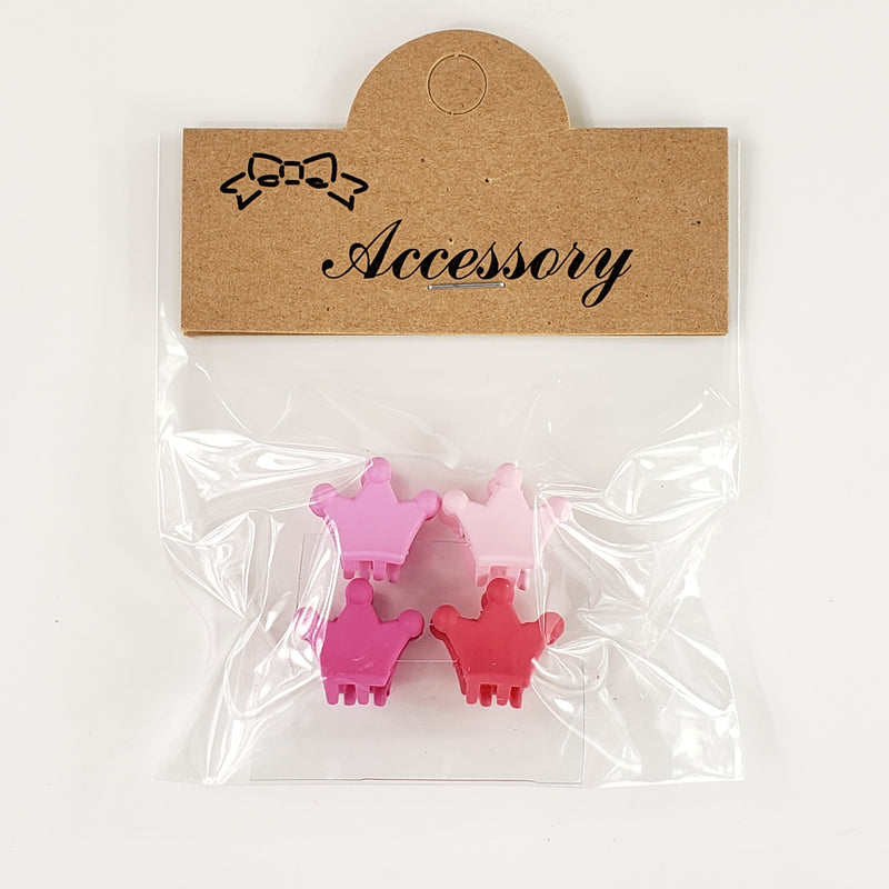 Mini clips (pack of 4) - crown