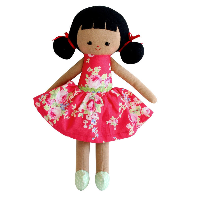 Audrey Doll 10" - Red Floral