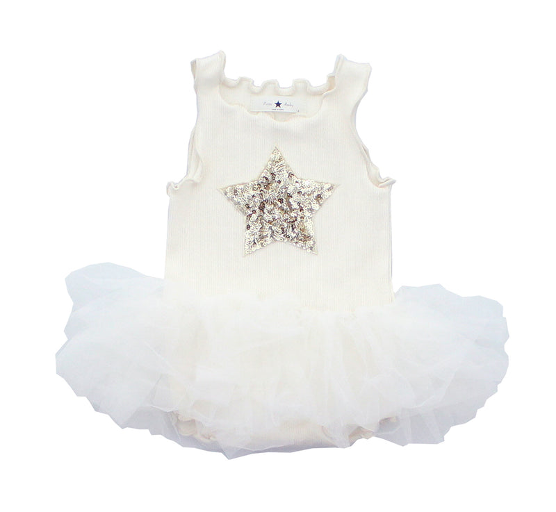 Baby PH Star Tutu Dress - White