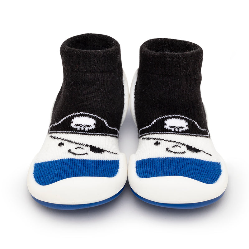 Komuello Baby Shoes - Pirate - Canvas Blue