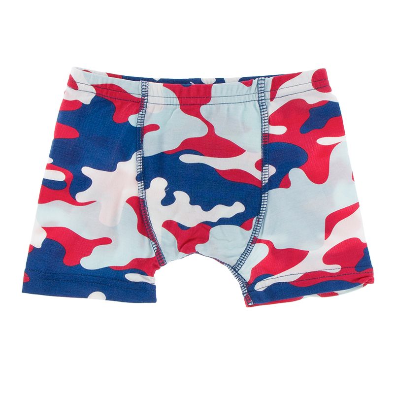 Boxer Brief (Single)-Flag Red Military