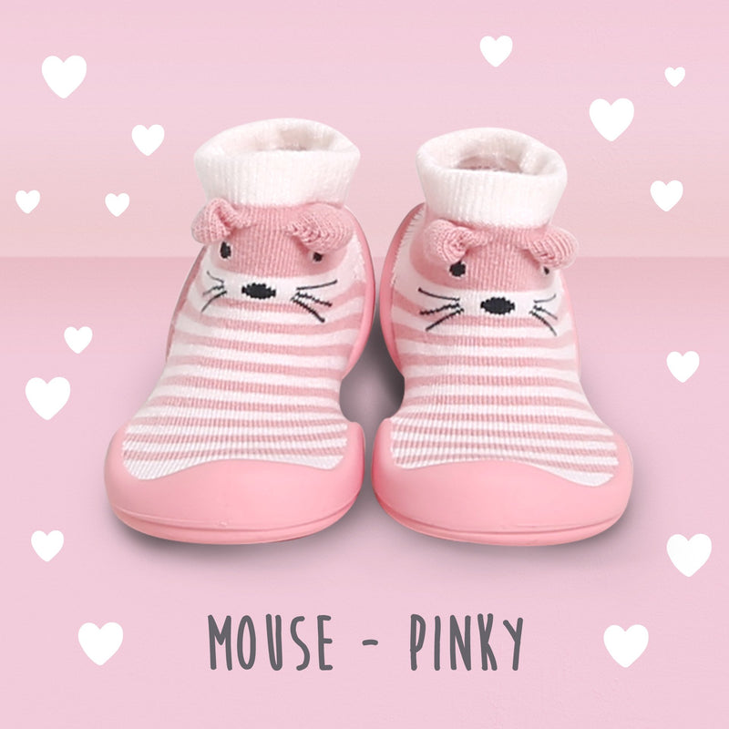 Komuello Baby Shoes - Mouse - Pinky